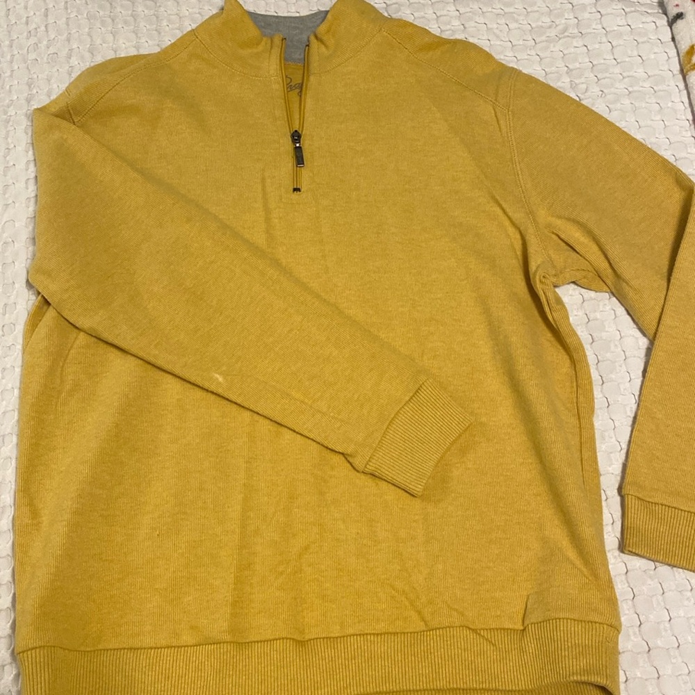 Men’s yellow pullover sweater